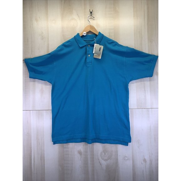 River Trader Blue Cotton Mens Polo Shirt XL NWD-9830 - Picture 1 of 9